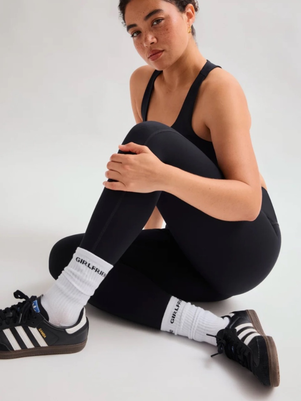 Girlfriend Collective Black Compressive High-Rise Legging Medium 23.75" Inseam